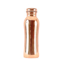 Leak Proof Curved Design Copper Water Bottle 650 ml