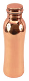 Leak Proof Curved Design Copper Water Bottle 650 ml