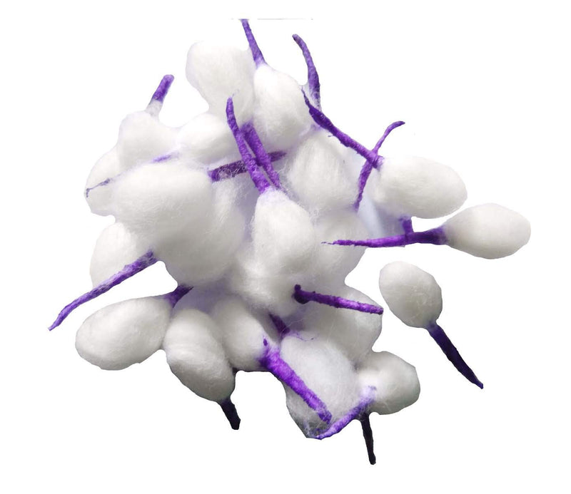 Cotton Wicks Purple Color Small - 100 Pcs