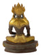 Medicine Buddha Brass Statue Handmade Buddhism Shakyamuni Sitting Sculpture Idol Religious Antique Decor Figurine