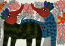 Wild Safari - Gond Painting