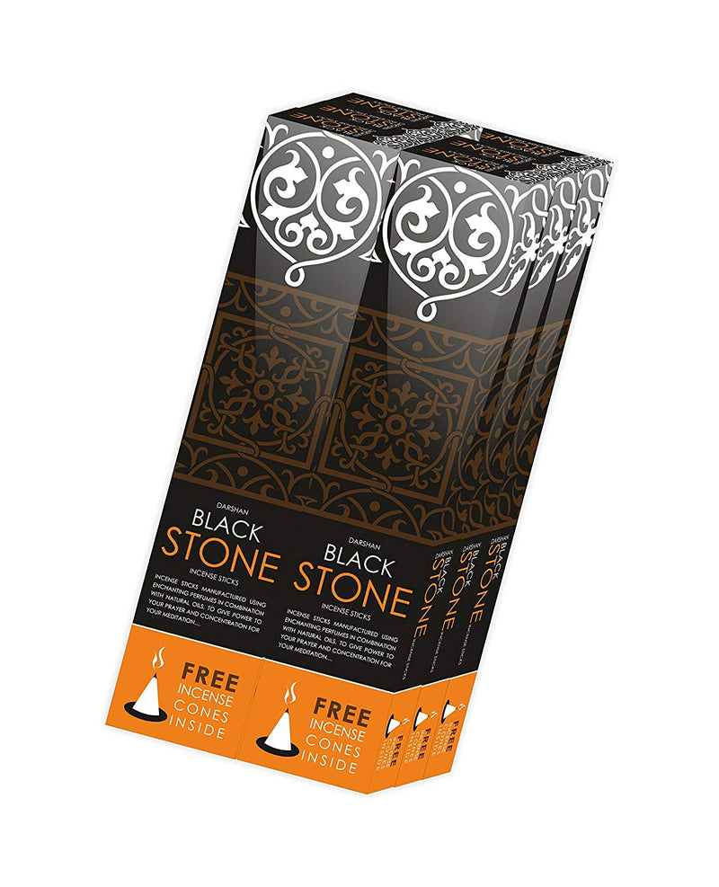 Darshan Incense Black Stone (450 sticks)