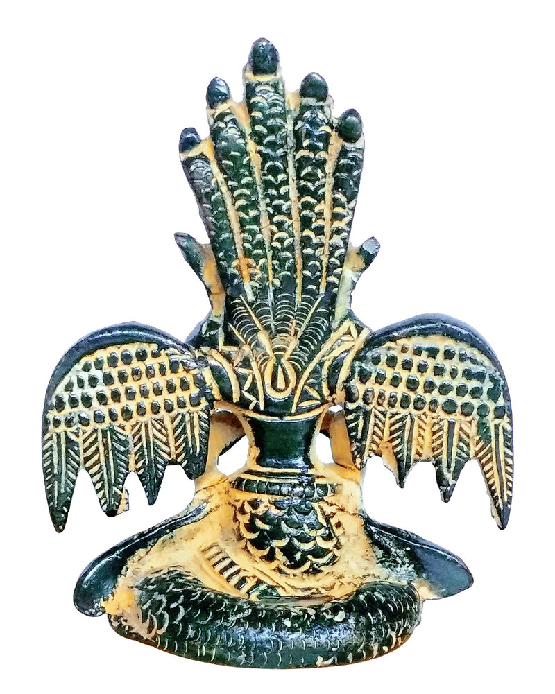 Naag Kanya Brass Statue in Black Finish