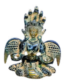 Naag Kanya Brass Statue in Black Finish