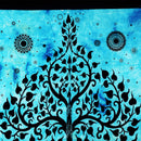 Tree of Life with Elephant Tie Dye Cotton Tapestry Wall Hanging