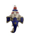 Decorative Ganesha Mask - White Metal Wall Hanging