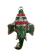 Lord Ganesha White Metal Mask Hanging