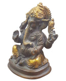 Hindu God Ganesha Brass Sculpture (4.75 Inch)