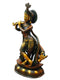 Hindu God Shri Krishna with The Holy Cow Brass Sculpture