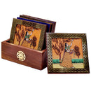 Princess of Rajasthan - Gemstone Wooden Coasters