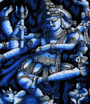 Handicraft Lord Nataraj Shiva Printed Batik Tapestry Wall Hanging