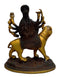 Goddess Durga Metal Brass Sculpture, H: 5.75 Inches, W: 1.1 Kg