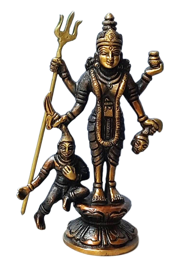 Goddess Durga Brass Statue