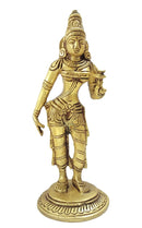 Standing Goddess Parvati Brass Statue