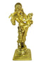 Goddess Parvati with Baby Kartikeya - Brass Statue