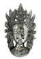 Buddhist Deity Goddess White Tara Mask Home Decor Metal Hanging