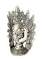 Buddhist Deity Goddess White Tara Mask Home Decor Metal Hanging