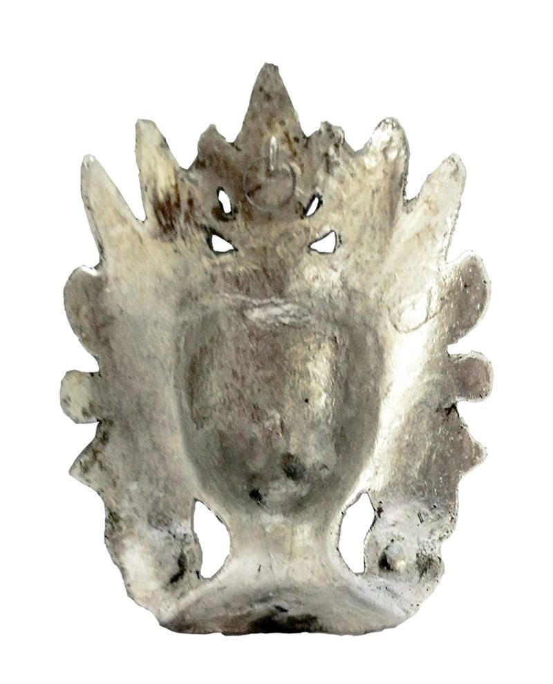 Buddhist Deity Goddess White Tara Mask Home Decor Metal Hanging