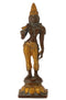 Handmade Standing Parvati on Lotus Brass Sculpture Showpiece