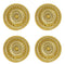 Gold Plated Kumkum Container for Women Set of 4