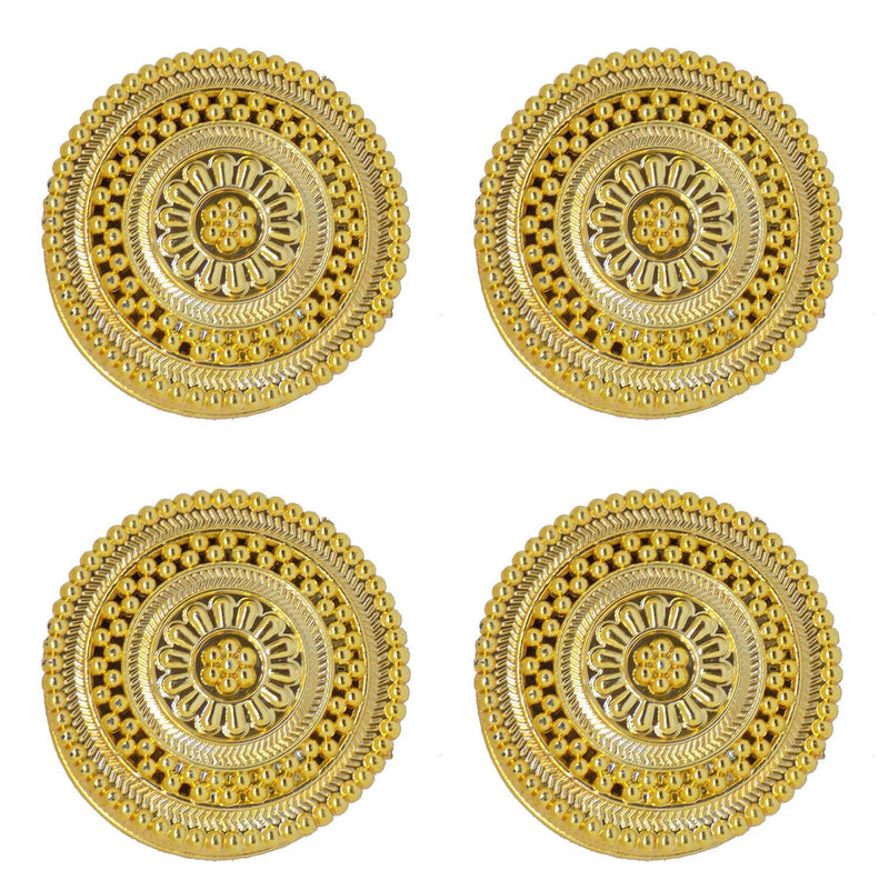 Gold Plated Kumkum Container for Women Set of 4