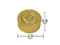 Gold Plated Kumkum Container for Women Set of 4