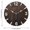 Dark Walnut Handcrafted Wooden Wall Clock