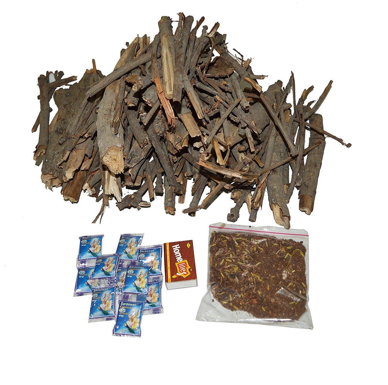 Shubh Hawan Pooja Kit with Mango Tree Wood