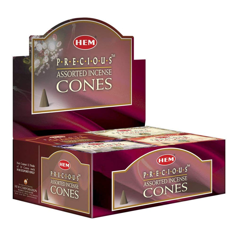 Hem Precious 6 Variant Assorted Incense Dhoop Cone Set