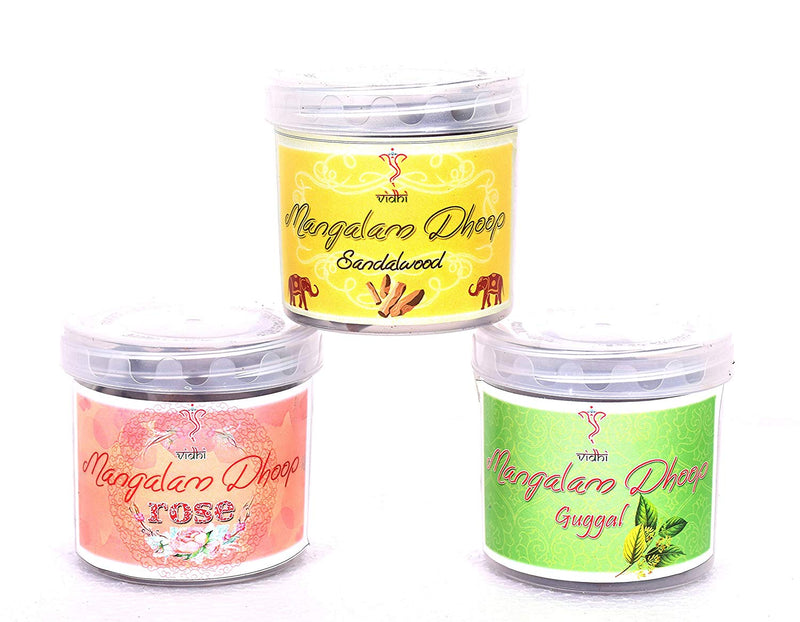 Vidhi Mangalam Scented Insence Dhoop Cones Boxes - Pack of 3