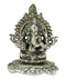 Lord Ganpati Deva - White Metal Silver Plated Ganesh Showpiece Idol
