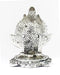 Lord Ganpati Deva - White Metal Silver Plated Ganesh Showpiece Idol