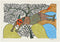 Jumping Fox - Gond Painting