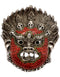 Lord Kaal Bhairav White Metal Mask Hanging