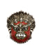 Lord Kaal Bhairav White Metal Mask Hanging