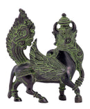 Kamadhenu Cow in Black Finish Brass Statue