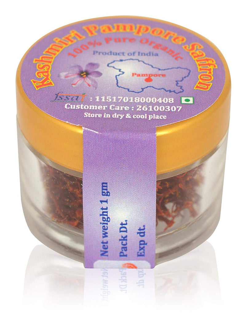 Kashmir Pampore Pampore Organic Saffron 1 gm.