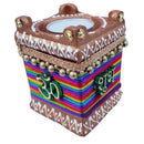 Lakshmi Charan Paduka with Tulsi Diya