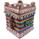 Lakshmi Charan Paduka with Tulsi Diya