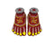 Teracota Handpainted Shri Laxmi Ji Charan Paduka