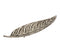 White Metal Leaf Incense Stick Holder