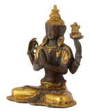 Tibetan Buddhist Deity Avalokiteshvara Brass Statue