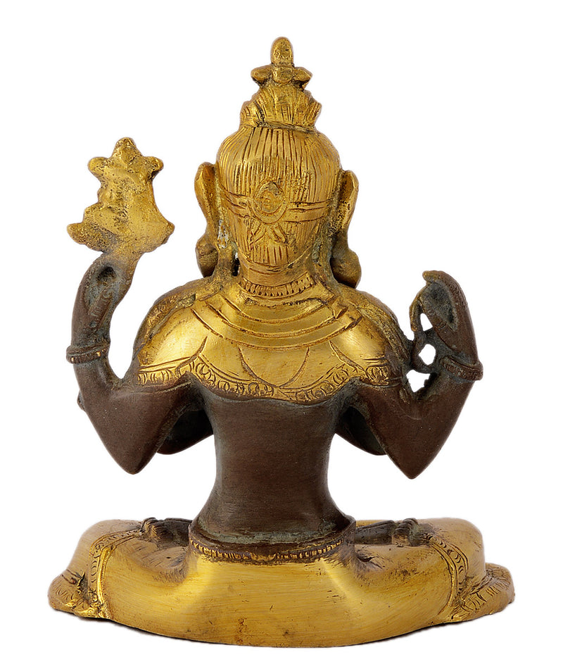 Tibetan Buddhist Deity Avalokiteshvara Brass Statue