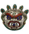 Decorative Bhairav Mask - White Metal Wall Hanging