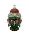 Decorative Buddha Mask - White Metal Hanging