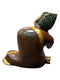 Divine Resting Buddha Sculpture in Brown Finish