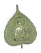 Metal Decorative Buddha On Leaf Shape Decorative Wall Hanging