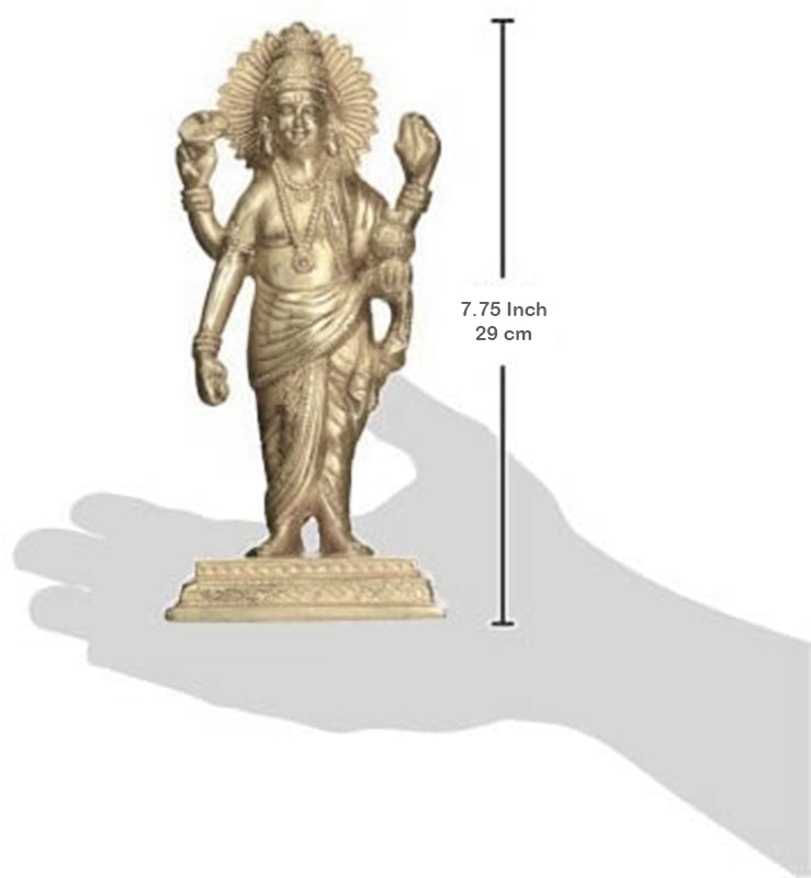 Lord Dhanvantari Brass Statue