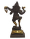 Brass Dancing Ganesh Statue in Antique Finish (5.8 Inch)