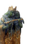 Radha Krishna Brass Statue in Green Finish (11 inch)